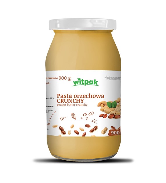 WITPAK Pasta orzechowa z kawałkami orzeszków 900g