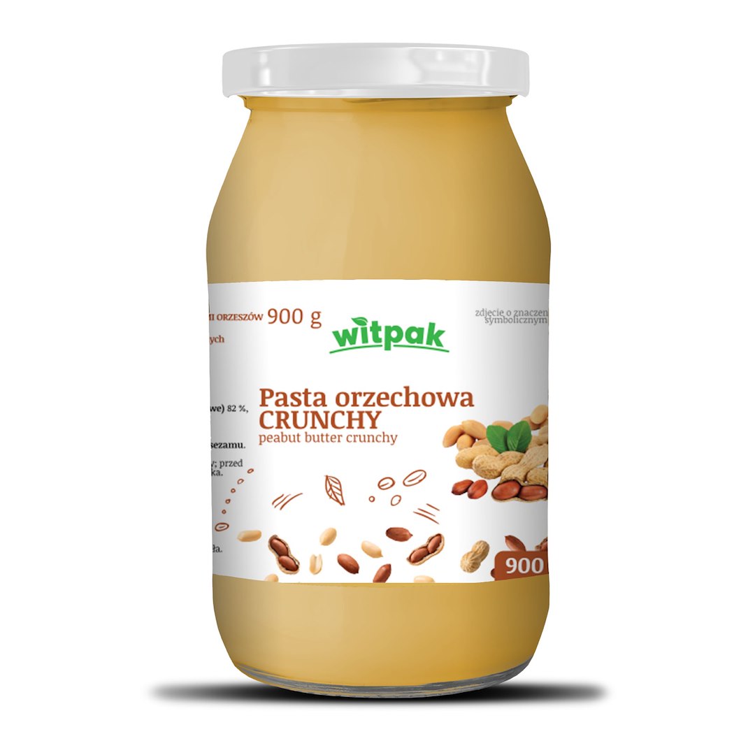 WITPAK Pasta orzechowa z kawałkami orzeszków 900g