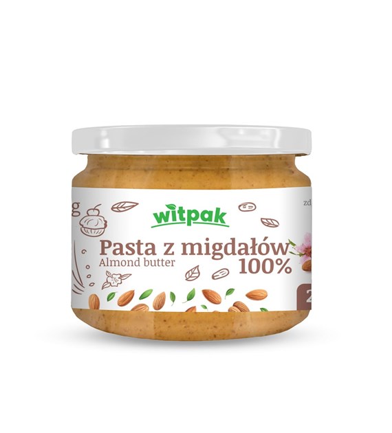 WITPAK Pasta z migdałów nie blanszowanych 250g