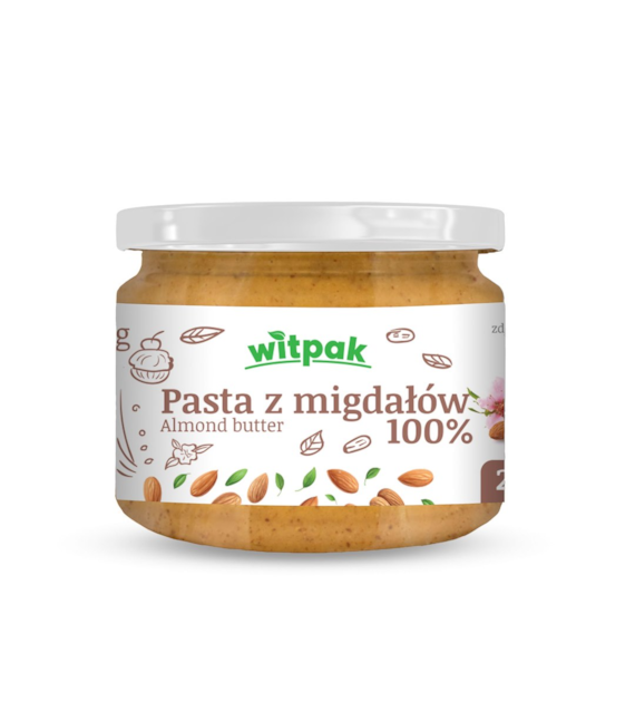 WITPAK Pasta z migdałów nie blanszowanych 250g