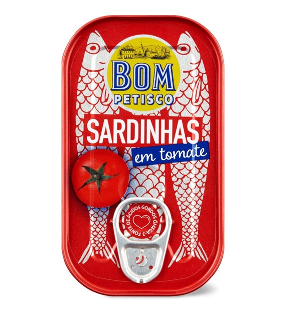 BOM PETISCO Sardynki portugalskie w sosie pomidorowym 120g