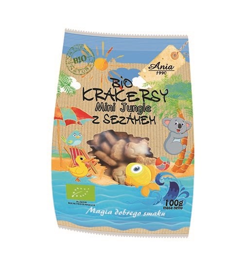 ANIA Krakersy mini jungle z sezamem 100g BIO