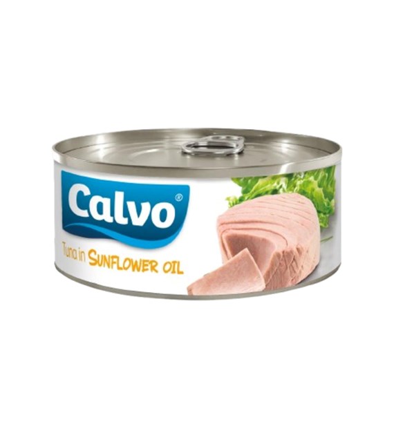 CALVO Tuńczyk jednolity  w oleju słonecznikowym 160g