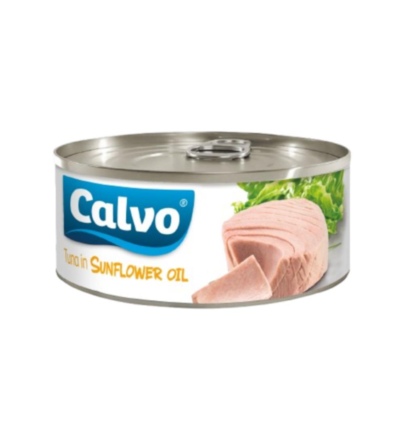 CALVO Tuńczyk jednolity  w oleju słonecznikowym 160g