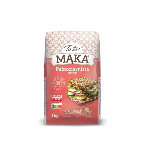 TO TA Mąka pszenna pełnoziarnista 1kg