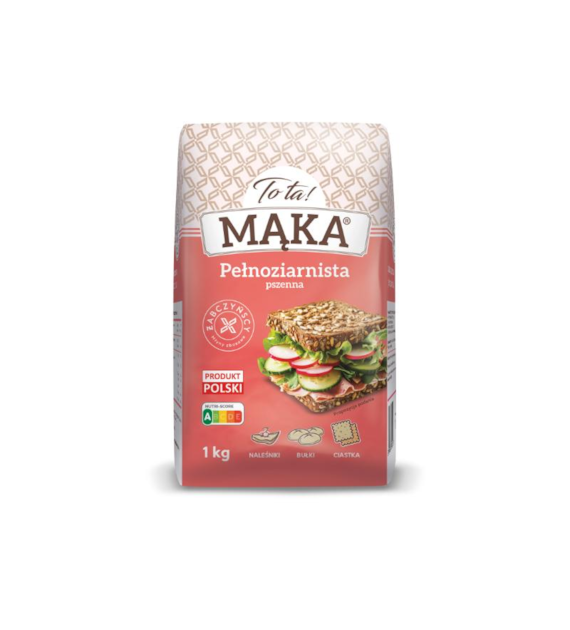 TO TA Mąka pszenna pełnoziarnista 1kg