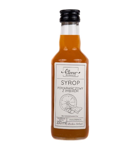 ETERNO Syrop pomarańczowy z imbirem 200ml