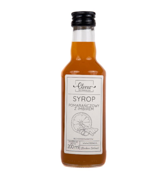 ETERNO Syrop pomarańczowy z imbirem 200ml