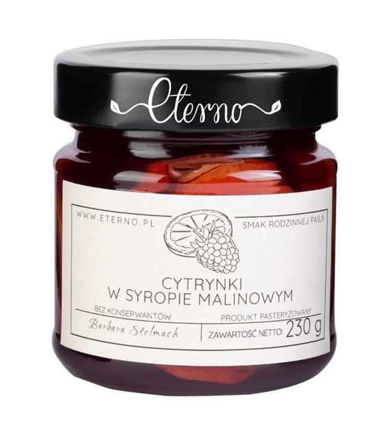 ETERNO Cytrynki w syropie malinowym 230g