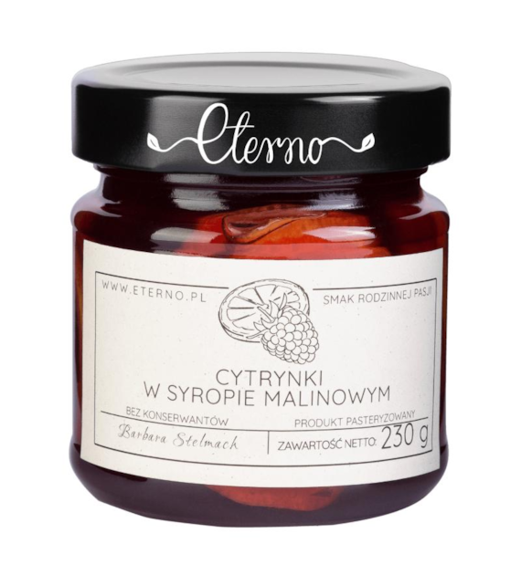 ETERNO Cytrynki w syropie malinowym 230g