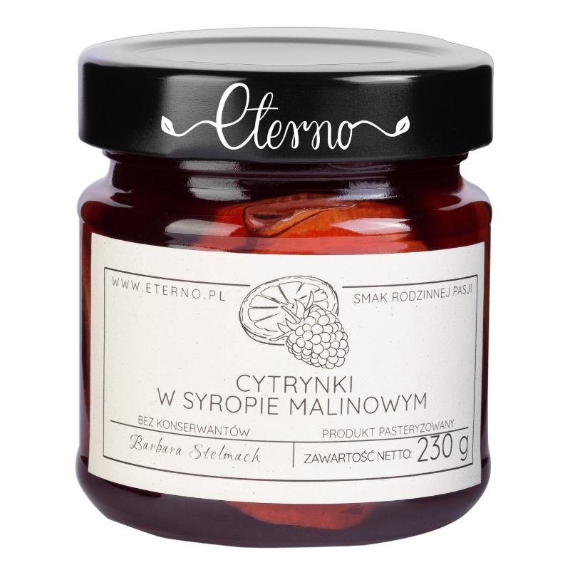 ETERNO Cytrynki w syropie malinowym 230g