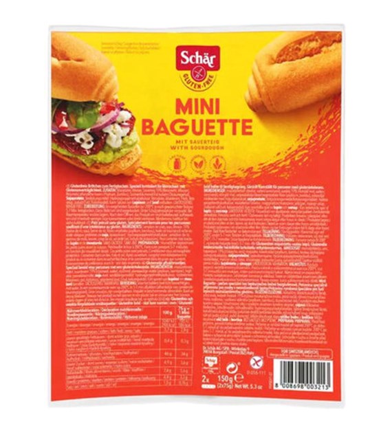 SCHAR Bułka Mini Baguette (2x75g) 150g
