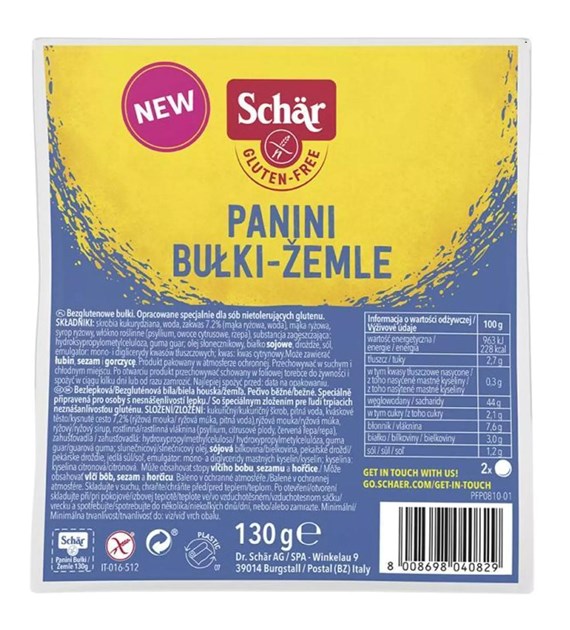 SCHAR Bułki Panini (2x65g) 130g