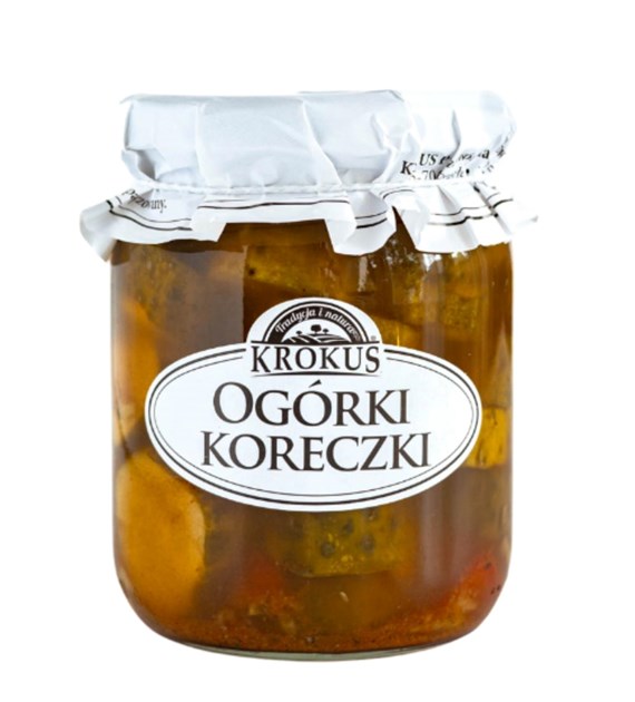KROKUS Ogórki koreczki konserwowe 500g