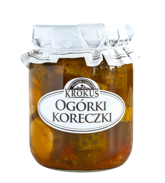 KROKUS Ogórki koreczki konserwowe 500g