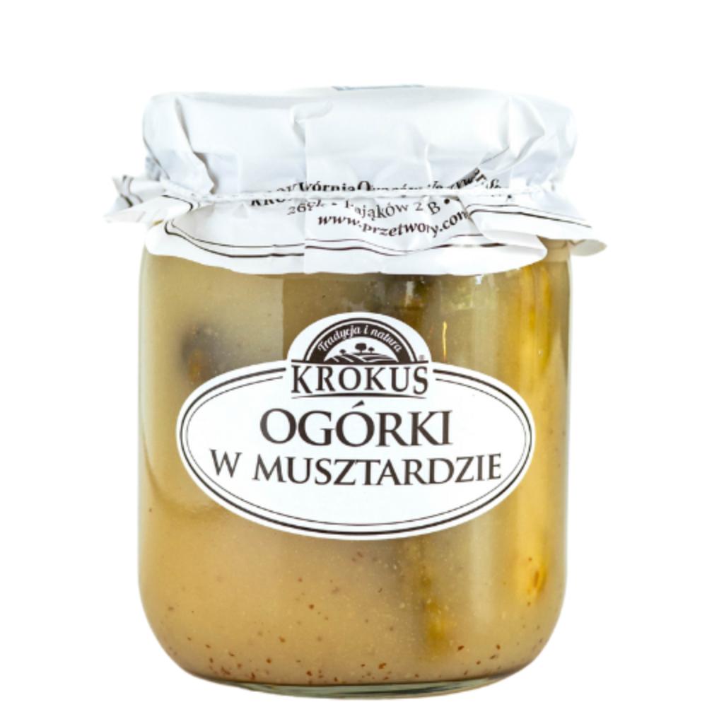 KROKUS Ogórki w musztardzie konserwowe 500g