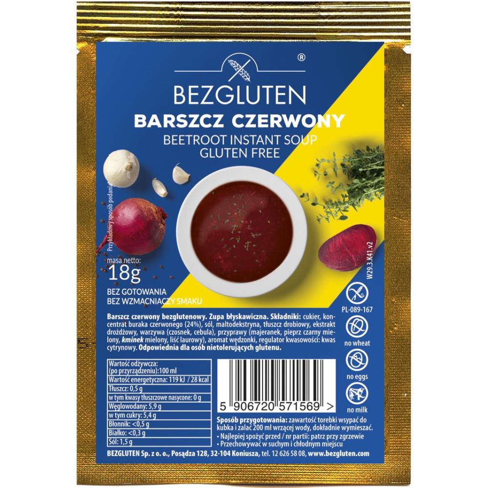 BEZGLUTEN Barszcz czerwony bezglutenowy 18g