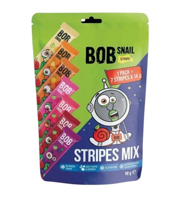 BOB SNAIL Przekąska owocowa Bob Snail MIX 98g