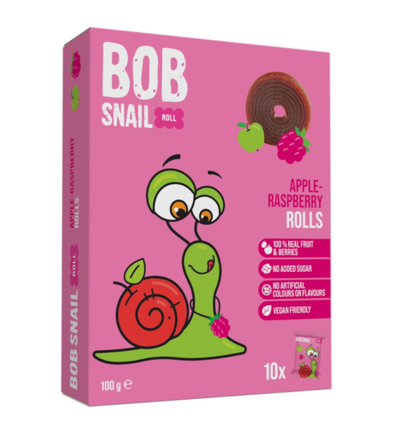 BOB SNAIL Rolls Jabłko Malina 100g