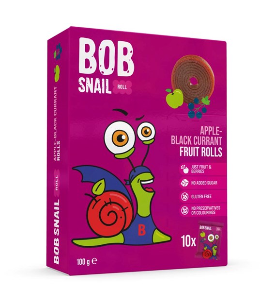 BOB SNAIL Rolls Jabłko Czarna Porzeczka 100g