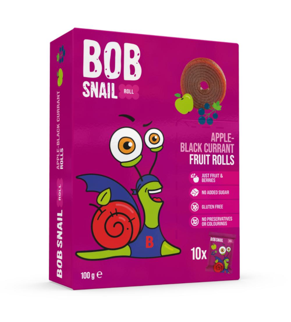 BOB SNAIL Rolls Jabłko Czarna Porzeczka 100g