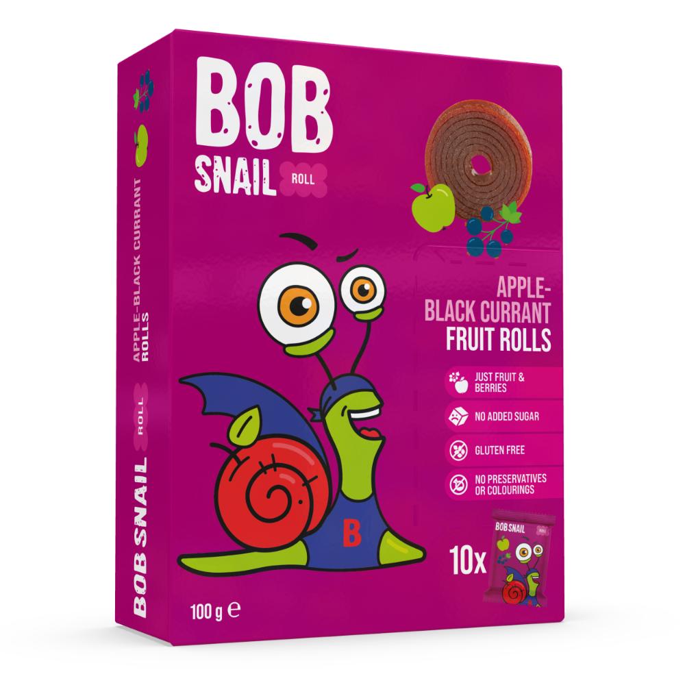 BOB SNAIL Rolls Jabłko Czarna Porzeczka 100g