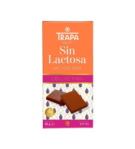 TRAPA Czekolada mleczna bez laktozy 90g