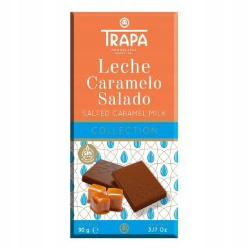 TRAPA Czekolada mleczna ze słonym karmelem 90g