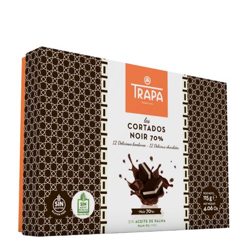 TRAPA Bombonierka z czekoladkami 70% kakao 115g