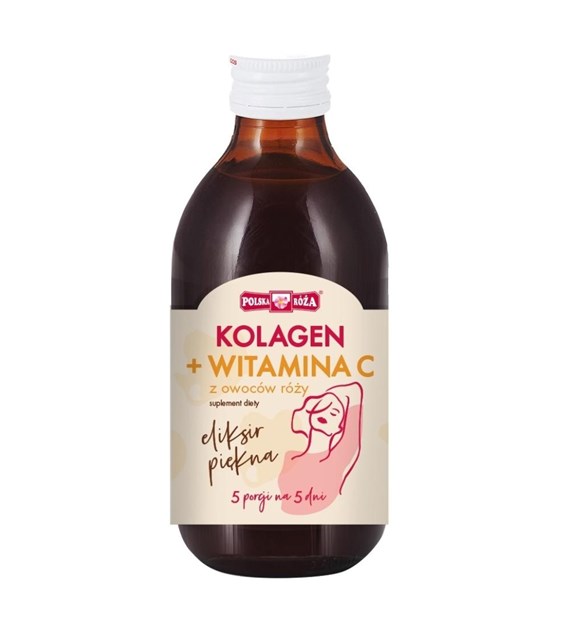 POLSKA RÓŻA Napój eliksir piękna, Kolagen + Witamina C 250ml