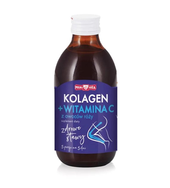 POLSKA RÓŻA Napój zadbaj o stawy, Kolagen + Witamina C  250ml