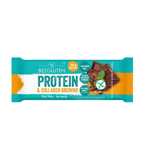 BEZGLUTEN Protein&Collagen Brownie 40g