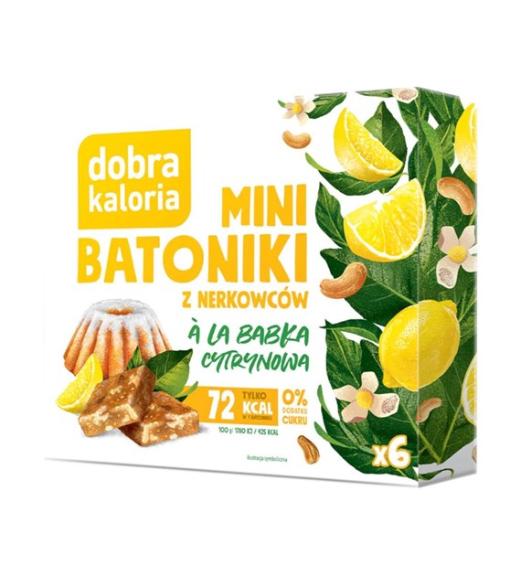 DOBRA KALORIA Mini batoniki a'la babka cytrynowa 102g