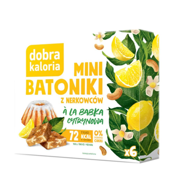 DOBRA KALORIA Mini batoniki a'la babka cytrynowa 102g