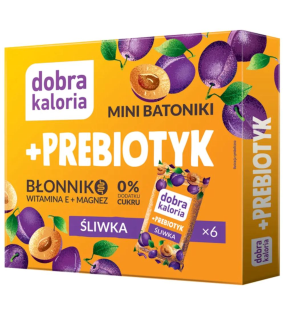DOBRA KALORIA Mini Batoniki Probiotyk śliwka 102g
