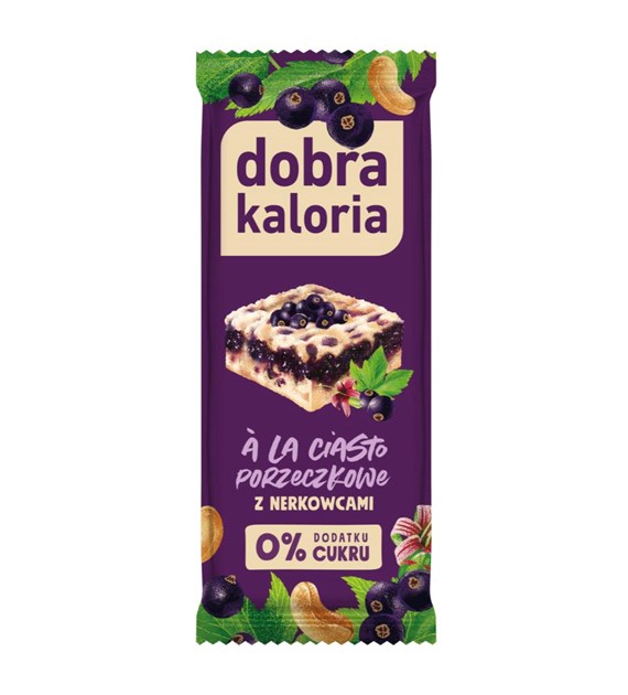 DOBRA KALORIA Baton z nerkowców a'la ciasto porzeczkowe 35g