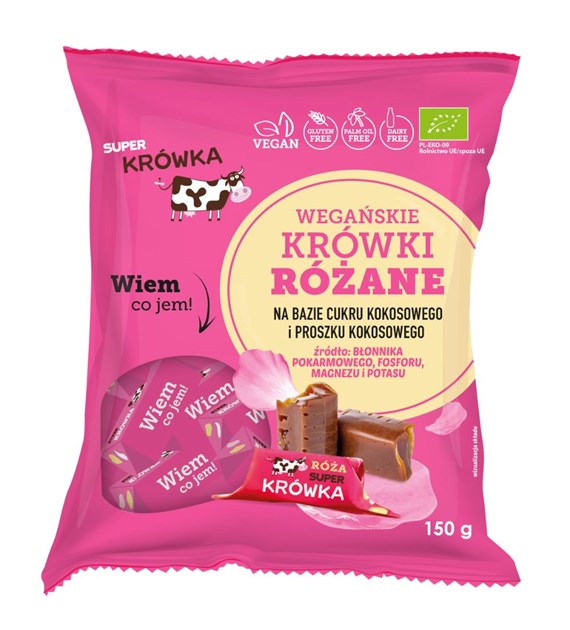 ME GUSTO EKO Krówka bezmleczna smak róża BIO 150g