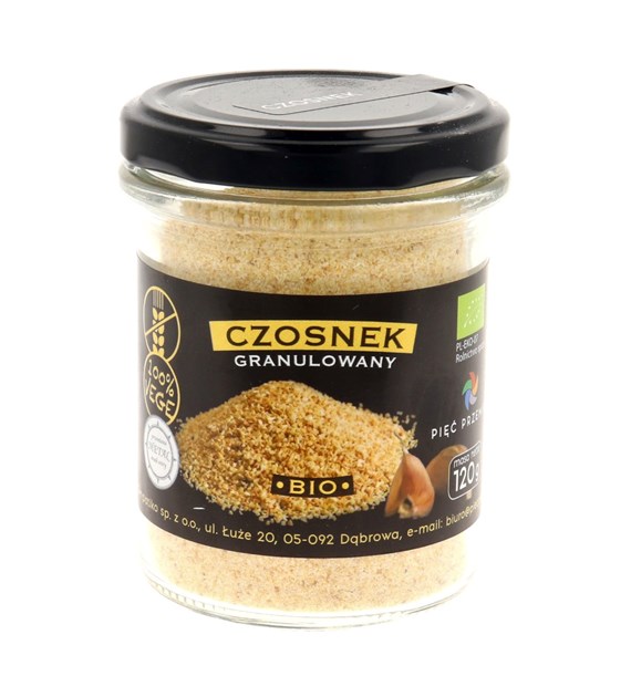 PIĘĆ PRZEMIAN Czosnek granulowany BIO 120g