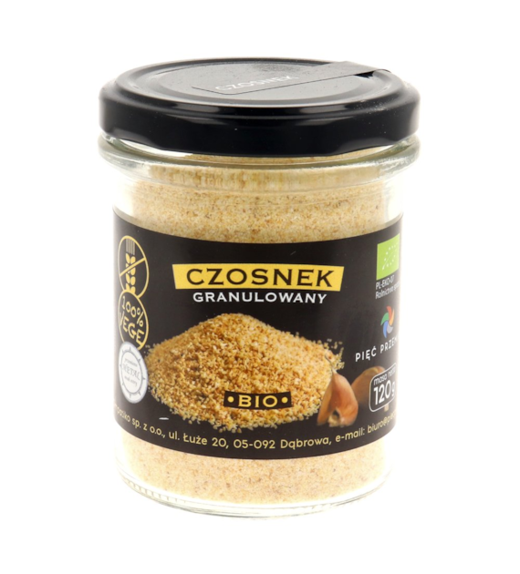 PIĘĆ PRZEMIAN Czosnek granulowany BIO 120g