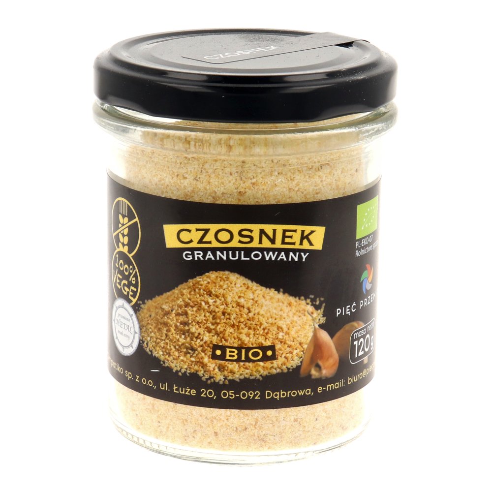 PIĘĆ PRZEMIAN Czosnek granulowany BIO 120g