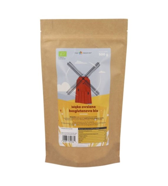 PIĘĆ PRZEMIAN Mąka owsiana BIO b/g 500g