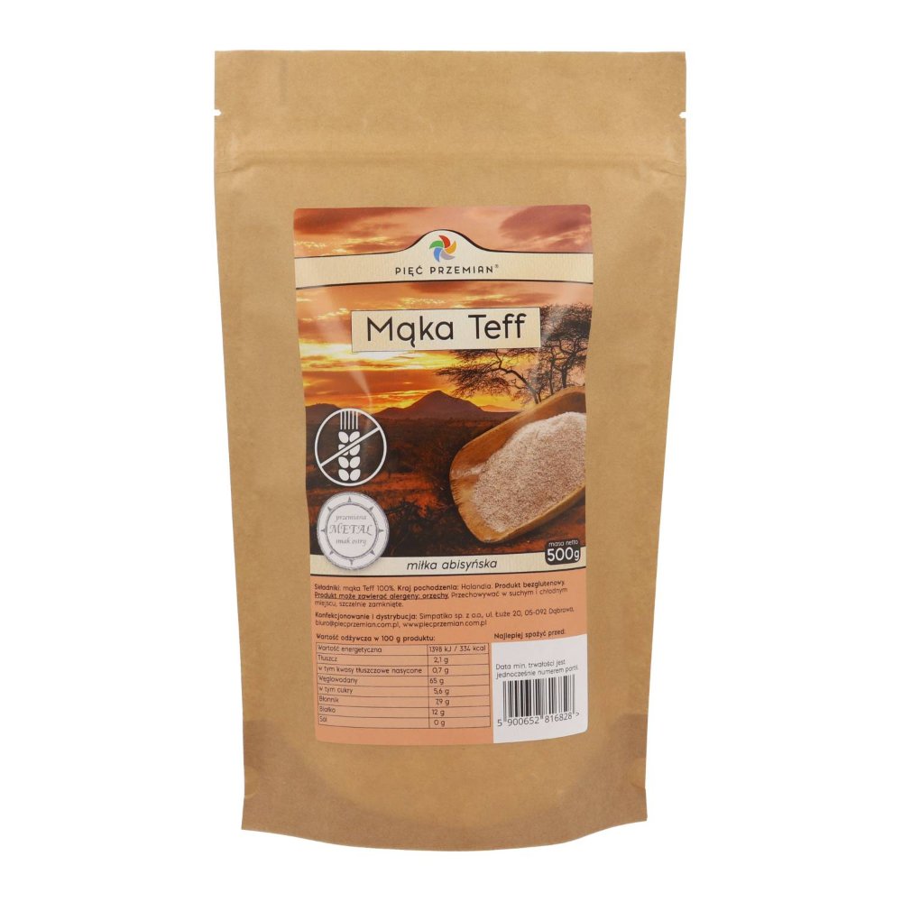 PIĘĆ PRZEMIAN Mąka teff b/g 500g