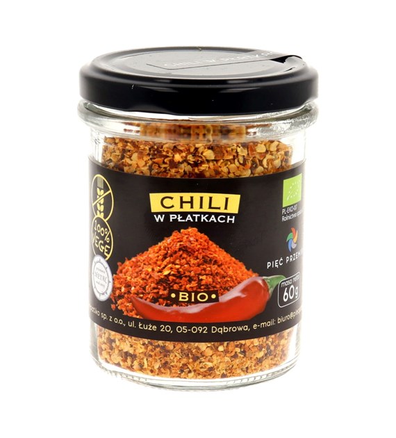 PIĘĆ PRZEMIAN Chili płatki BIO 60g