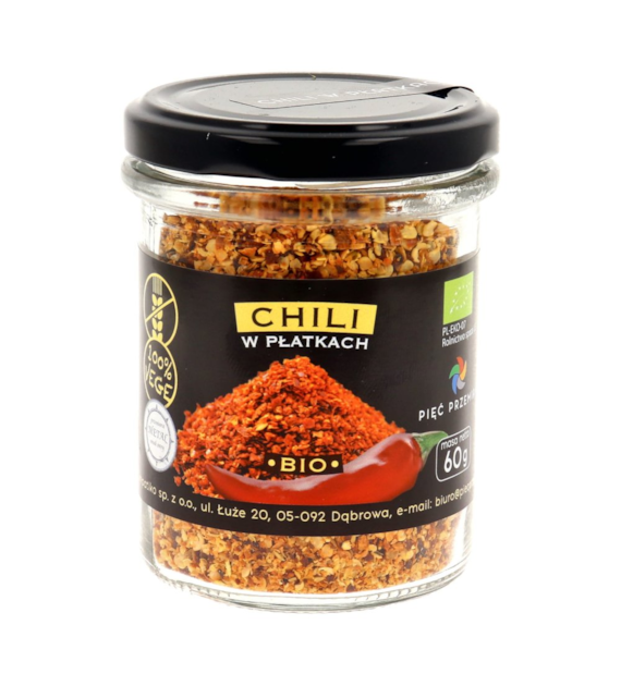 PIĘĆ PRZEMIAN Chili płatki BIO 60g