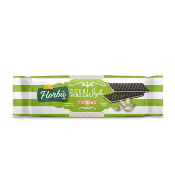 FLORBU Wafelki nadziewane pistacjowe z cukrem 110g