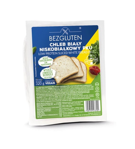 BEZGLUTEN Chleb niskobiałkowy PKU 320g