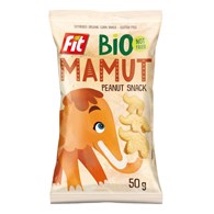 FIT Chrupki kukurydziane Mamut o smaku orzechowym b/g BIO 50 g
