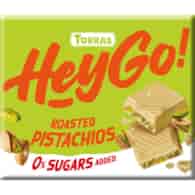 TORRAS Hey Go! Czekolada biała z prażonymi pistacjami b/c b/g 60g