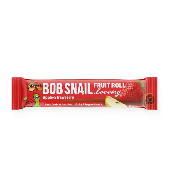 BOB SNAIL Fruit Roll Looong Jabłko Truskawka b/c 15g