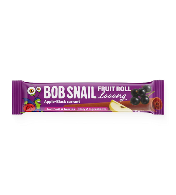 BOB SNAIL Fruit Roll Looong Jabłko Czarna porzeczka b/c 15g